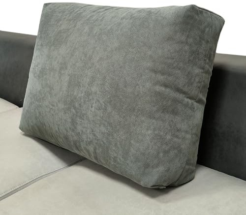 AQIGR Sofa Kissenbezug 60x50 70x50 80x50 90x50 Chenille Kissenbezüge Kissenhülle Sofakissen Dekokissen Zierkissen Elegantes Design für Couch Sofa Wohnzimmer(Gray,70x50x18cm)
