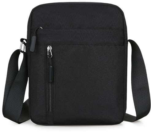 Aucuu Umhängetasche Schultertasche Messenger Bag, Umhängetasche Klein Herren, Oxford Herren Tasche, Herrentasche Zum Umhängen, Handy Schultertasche, Crossbody Handytasche für Arbeit Reise Alltagsleben