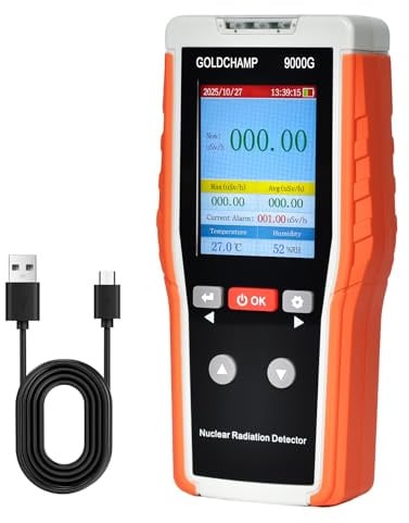 Geigerzähler Radioaktivität für nukleare Strahlung mit GM-Zählrohr, 9000G