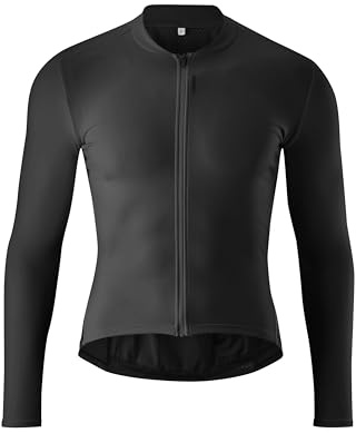 Gonso Sitivo Trikot Longsleeve M, Herren Fahrradtrikot, Longsleeve | Hohe Bewegungselastizität, 3-teilige Steck-Rückentasche und RV-Tasche, Enganliegende Passform, Perfekt für das ganze Jahr