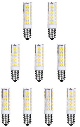 NuLoXx 9er Pack LED Spezial Keramik E14 7W/827 2700K warmweiß 500LM AC 220-240V, 360° Abstrahlwinkel