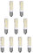 NuLoXx 9er Pack LED Spezial Keramik E14 7W/827 2700K warmweiß 500LM AC 220-240V, 360° Abstrahlwinkel