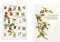 RASW072 - Nostalgische Weihnachten - Blumen Adventskalender-Doppelkarte - 12,5 x 18,5 cm mit hochwertigem Kuvert