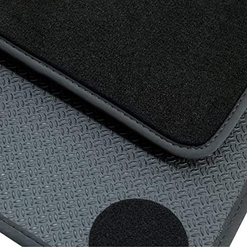 teileplus24 BGF500 Ganzjahres-Fußmatten kompatibel mit BMW X3 G01 / iX3 2018- Wasserdicht, Naht:Schwarz