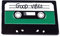 Naehgedoens.de Pin Old School Kassette | Tape | Good Vibes | Grün Schwarz