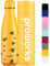 Proworks Edelstahl Trinkflasche | 24 Std. Kalt und 12 Std. Heiß - Vakuum Wasserflasche - Isolierflasche für Sport, Laufen, Fahrrad, Yoga und Camping - 500ml - Gelb Biene