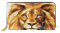 Roi Lion D’Or Portefeuille pour Femme Zipper Cuir Porte-Monnaie Titulaire de la Carte de Crédit pour Fille Hommes
