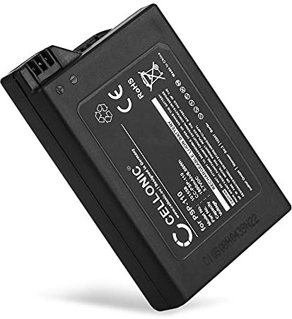 CELLONIC Batería PSP-110 para Consola/Mando Compatible con Sony PSP 1 (PSP-1000, 1001, 1002, 1003, 1004, 1005, 1006, 1007, 1008, 1010) PSP Fat 1800mAh