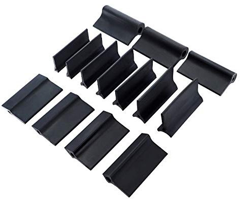 Meichoon Lot de 14 tampons de polissage en caoutchouc avec différents tampons en mousse flexibles et poignées profilées, support de papier de verre, outils de travail du bois DC715