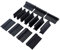 Meichoon Juego de 14 almohadillas de goma para pulir con diferentes almohadillas de espuma flexibles y agarres de perfil, soporte de papel de lija DC715