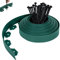 XMTECH Bordure de pelouse flexible en plastique - 40 m - Avec 120 piquets de fixation - Bordure de parterre de fleurs - Vert