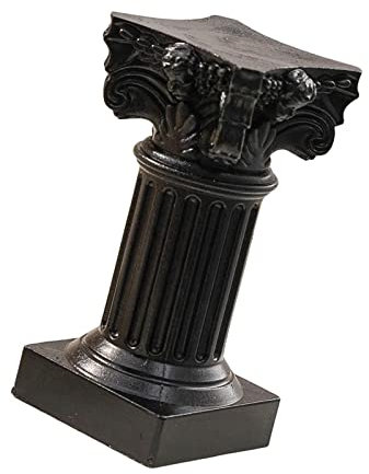Sharplace Römische Säule Griechische Säule Statue ABS Harz Sockel Kerzen Kerzenhalter Skulptur Tisch Outdoor Home Aufenthaltsraum Party Garten, Schwarz