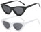 Long Keeper Katzenaugen Vintage Sonnenbrille Damen Retro 90er Jahre Brille Mode Cat Eye Sonnenbrillen Damen UV400 für Frauen Mädchen