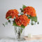 YalzoneMet RUZUQE - Hortensias artificiales de otoño, color naranja, 3 piezas, flores de látex naturales realistas de 21 pulgadas de largo, hortensias para el hogar, al aire libre, jardín, decoración