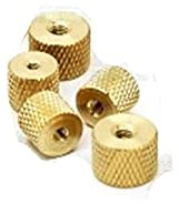 qinggw M2 M2.5 M3 M4 Rändel Messing Daumenmutter Messing Rändelmutter Zylindrische Anpassung for Wasserkühlung PC-Gehäusemodell (Größe : M3 5pcs)