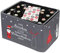 Adventskalender für Bierkasten Männer-Adventskalender Bieradventskalender Banderole aus Filz mit Klettverschluss und 24x Aufkleber für Kronkorken One Bierchen Weihnachtsstress grau