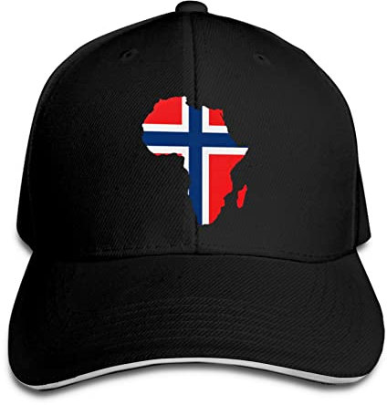 803 Baseballkappe Norwegen Flaggen Afrika Karte Sandwich-Kappe Klassische Cap Mit Schirm Mode Sonnenmütze, Für Mädchen, Laufender, Jungen