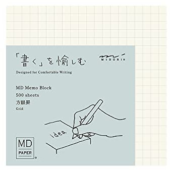 DESIGNPHIL 15286006 Midori Notizblock, MD Block Memo, Graph Liniert