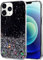 Monsully Glitter iPhone 11 Pro Max Case Sparkle, Sparkle Bling Bling Protective Case Black TPU Bumper Silicone Case Shockproof Colourful Case Cover for iPhone 11 Pro Max