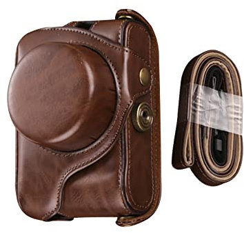 MOUDOAUER Kameratasche aus weichem Leder + Schultergurt für Fujifilm X100V X100F X100T X100S X100 Kamera-Zubehörteil