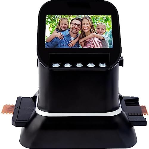 Digital Film Scanner, 120 High Resolution Film Scanner, With 4.3'' Lcd Screen, Dual Power Supply, Converts 35mm, 135, 126, 127 Films/Slides/Negatives To Jpeg Digital Photos