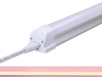 Tube LED TL Rose - 9 Watt - 60 cm - Avec luminaire