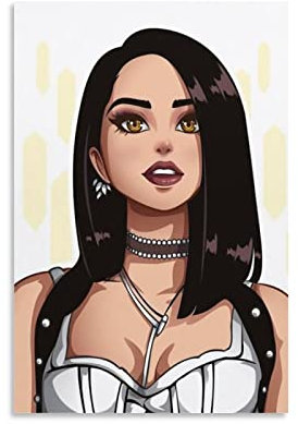 SECOLI Becky G Art Poster, modisches Poster, dekoratives Gemälde, Leinwand, Wandkunst, Wohnzimmer, Poster, Schlafzimmer, Gemälde, 30 x 45 cm