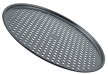 BESTonZON 1pezzi Teglia Da Forno Per Pizza Rotonda Teglia Per Torte e Pancake in Inossidabile Rivestimento Antiaderente Facile Da Pulire Design Densi Per Cottura Uniforme