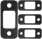 Uonlytech 4pcs Door Strike Plates Deadbolt Reinforcement Plates Strike Plates for Exterior Doors Black