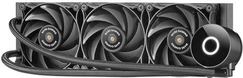 Mars Gaming ML-PRO360, Professionelle CPU-Flüssigkeitskühlung, TDP 600W, 3x Ultra-leise FDB-Lüfter, Opti-Chamber Pumpe mit Weißem Beleuchtungsring, Universal Multisocket, Schwarz