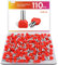 Gorffy 110 Stück Twin Aderendhülsen 10mm², Aderendhülsen 10mm² x 14mm, Rot Doppel Aderendhülsen set, Isoliert Zwillingaderendhülsen, Aderendhülsen Doppelt für Drahtverbindung