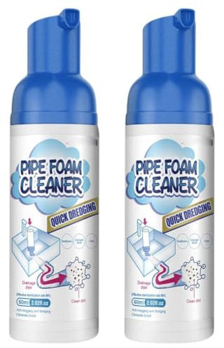 Yugouclean - Yugou Drain Cleaner, Bubble Cleaner, agentes limpiadores de desagües potente espuma, desatascador tuberias espuma, drain foam cleaner, foaming drain cleaner, sink drain cleaner (2pcs)