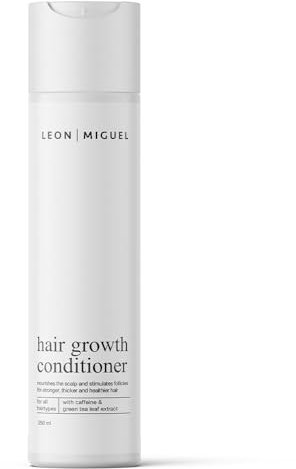 Leon Miguel Hair Growth Conditioner mit stimulierendem Koffein & Grüntee-Extrakt, Anti-Haarausfall, Paraben & Silikonfrei, Für alle Haartypen, Made in Germany, 250ml (Conditioner)