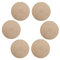Manteles Individuales Redondos Trenzados 30cm También como Posavasos para café, Placemats Trenzados Lavables，Material Natural， para Mesa de Comedor、Bar、Sala、Fiesta cumpleaños (Beige)