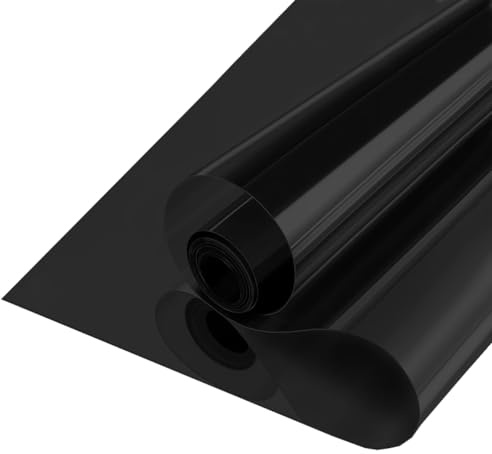 MOCNT Window Tint Film Blackout 100% Window Film Privacy Film Heat Insulation Self Adhesive Film Sun Block Sticker Solar Protection Glass Window Film 90cmX200cm