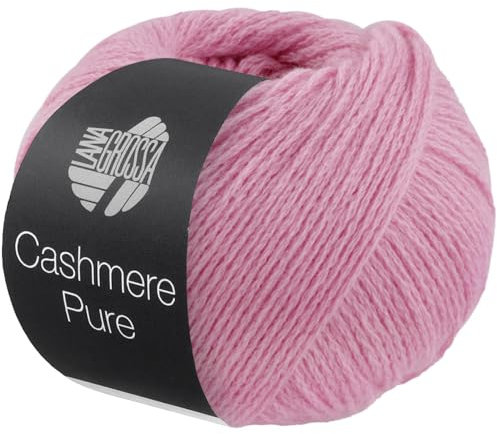 LANA GROSSA Cashmere Pure | Klassisch verzwirntes reines Kaschmirgarn | Handstrickgarn aus 100% Kaschmir | 25g Wolle zum Stricken & Häkeln | 115m Garn FB 19
