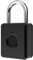 Code Padlock, Cerradura inteligente sin llave, candado de huella dactilar recargable por USB, candado de metal biométrico sin llave, candado inteligente con huella dactilar, candados (A)(Black)