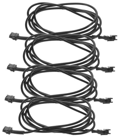 MOLUCKFU 4stücke Verlängerungskabel Für Auto Neon Licht Neon-verlängerungskabel Aus PVC Kompatibel Mit Led-lichtleisten Für Motorrad Und Auto-ambientelichter