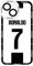 EZB Cristiano Ronaldo Themed iPhone Clear Phone Case | Flexible Shock Absorbant Cool Phone Cover | Ronaldo Number 7 Case (iPhone 13 Pro Max)