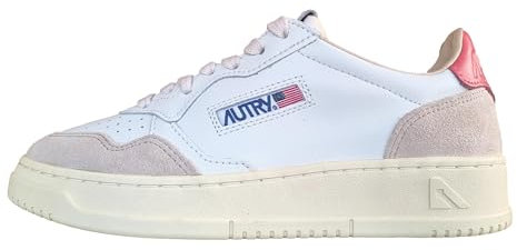 AUTRY Scarpe Sneakers Donna in Pelle e camoscio AULM LS78 Bianco Rosa (Bianco Rosa, Sistema Taglie Calzature EU, Adulto, Numero, Media, 39)