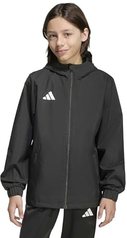adidas Mixte enfant Entrada26 All Weather Kids Coat, black/white, 13-14 Years
