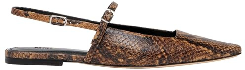 Paige Women's Whitley Flat Ballet, Chestnut Snake, 7 UK