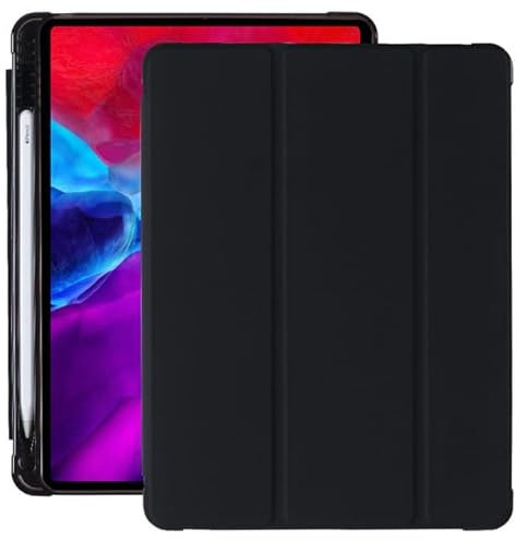 Funda para iPad Pro 10.5 2017 / iPad Air 3 2019 con soporte para lápiz integrado, función de apagado y encendido automático, funda inteligente de piel sintética de 10.5 pulgadas (negro)