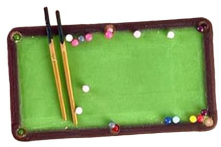 Billardtisch im Maßstab 1/64 mit Figuren für City Layout Miniatur Billard Set Resin Modell für Diorama Fotografie