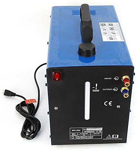 370W Wasserkühler Schweissgerät 10L, 220V Profi Schweißwasserkühler Wasser Kühlung Industrie SchweißBrenner Wassertank Wassergekühlt Schweißsystem Wärmeableitung 1L/min (Blau)