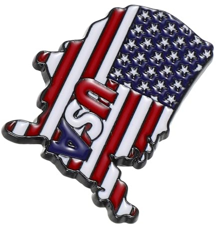 UPKOCH Anstecknadel Usa Flagge Metall Pin zum Unabhängigkeitstag Patriotisches Wahlabzeichen Dekorative Hutnadel für Mäntel und Jacken