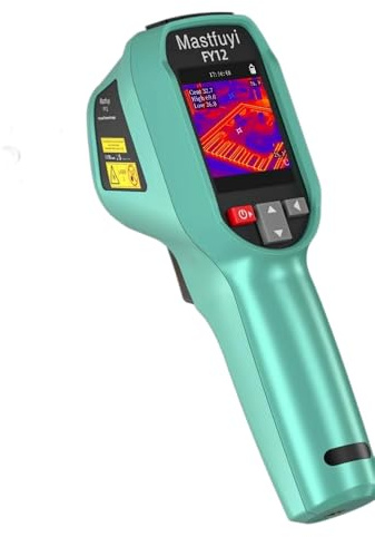 MASTFUYI Hochauflösende Wärmebildkamera, 240 × 240 px, tragbare Infrarot-Nachtsicht, wiederaufladbar, über USB wiederaufladbar, industriell/Heimgebrauch (FY12)