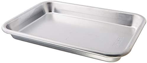 Nordic Ware 47400 Naturals Baker's Eighth Sheet Aluminium Tray Premium Bakeware to Bake and Reheat Small Meals, Silver