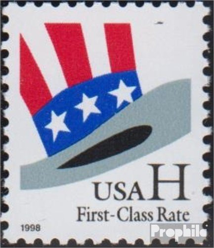 Prophila Collection USA 3059A (kompl.Ausg.) postfrisch ** MNH 1998 Hut von Uncle Sam (Briefmarken für Sammler)