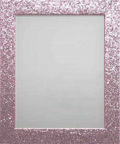 Frame Company Glitter Sparkly Picture Photo Frame, Pink, A4 *Choice of Colours & Sizes*Fitted with Real Glass